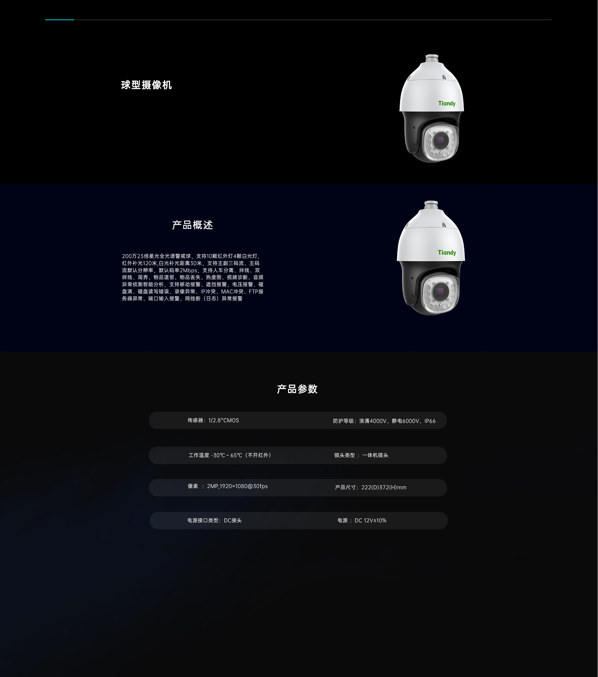 球型攝像機